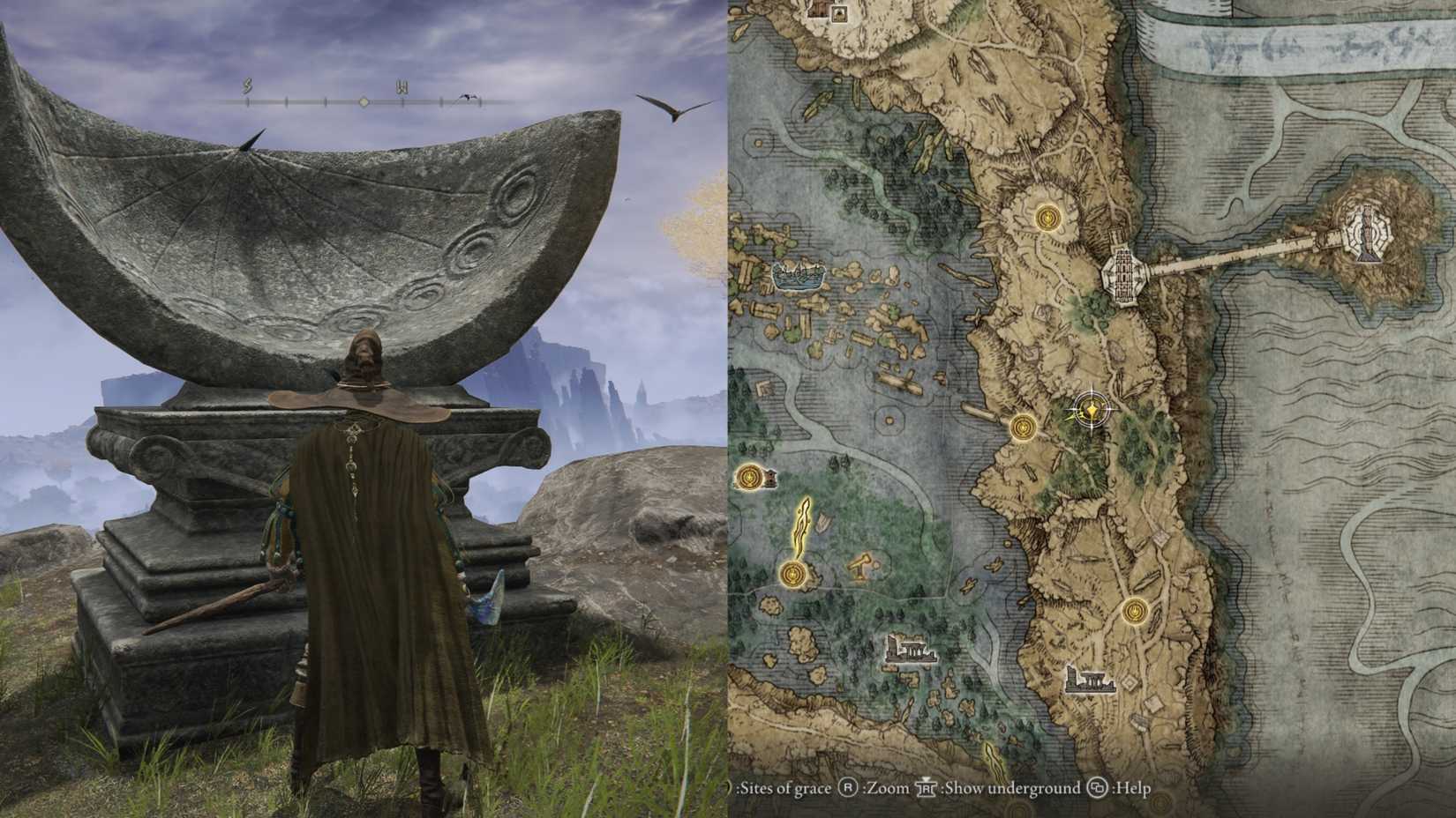 Elden Ring Starlight Shard location - South of Artist's shack in Liurnia