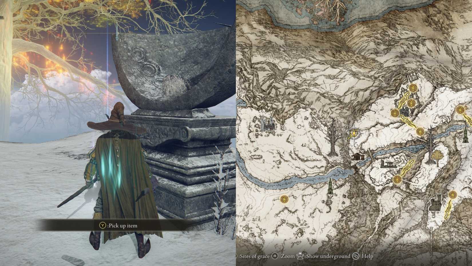 Elden Ring Starlight Shard location - West of Castle Sol