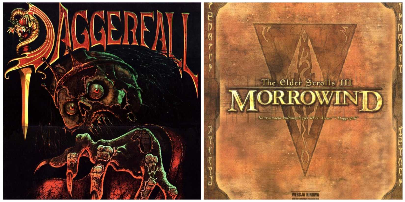 Elder Scrolls Daggerfall and Morrowind