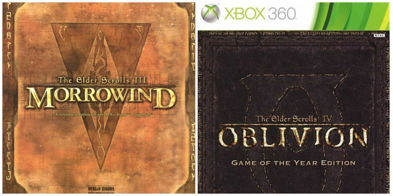 Elder Scrolls Morrowind and Oblivion