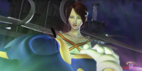 Elise commanding the Chaos Emeralds to do her bidding in Sonic 06 