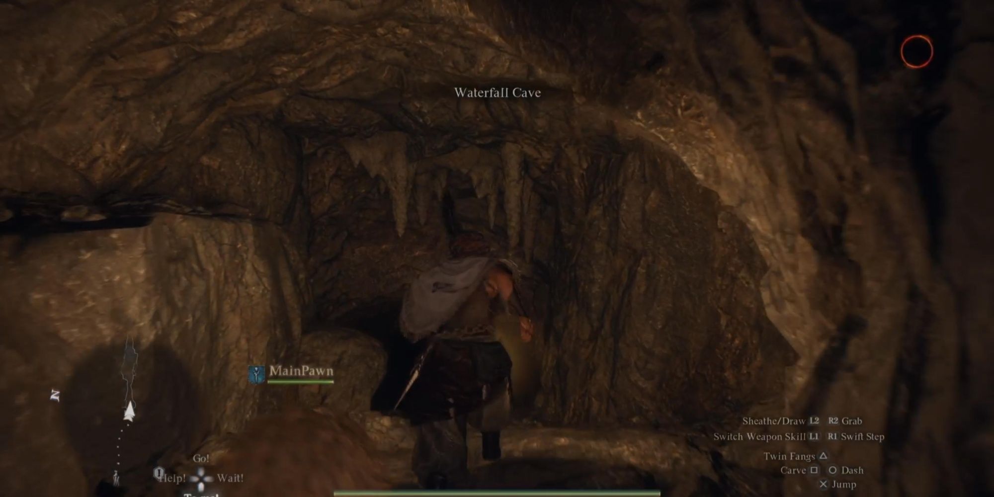 Entering Watefall Cave in Dragon's Dogma 2