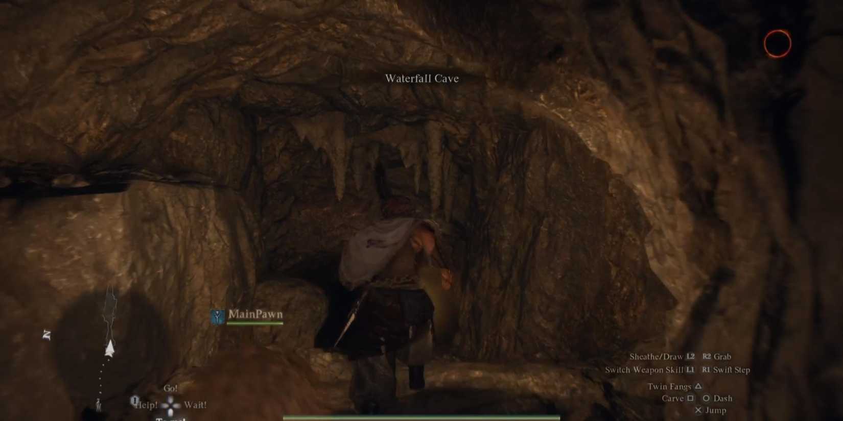 Entering Watefall Cave in Dragon's Dogma 2