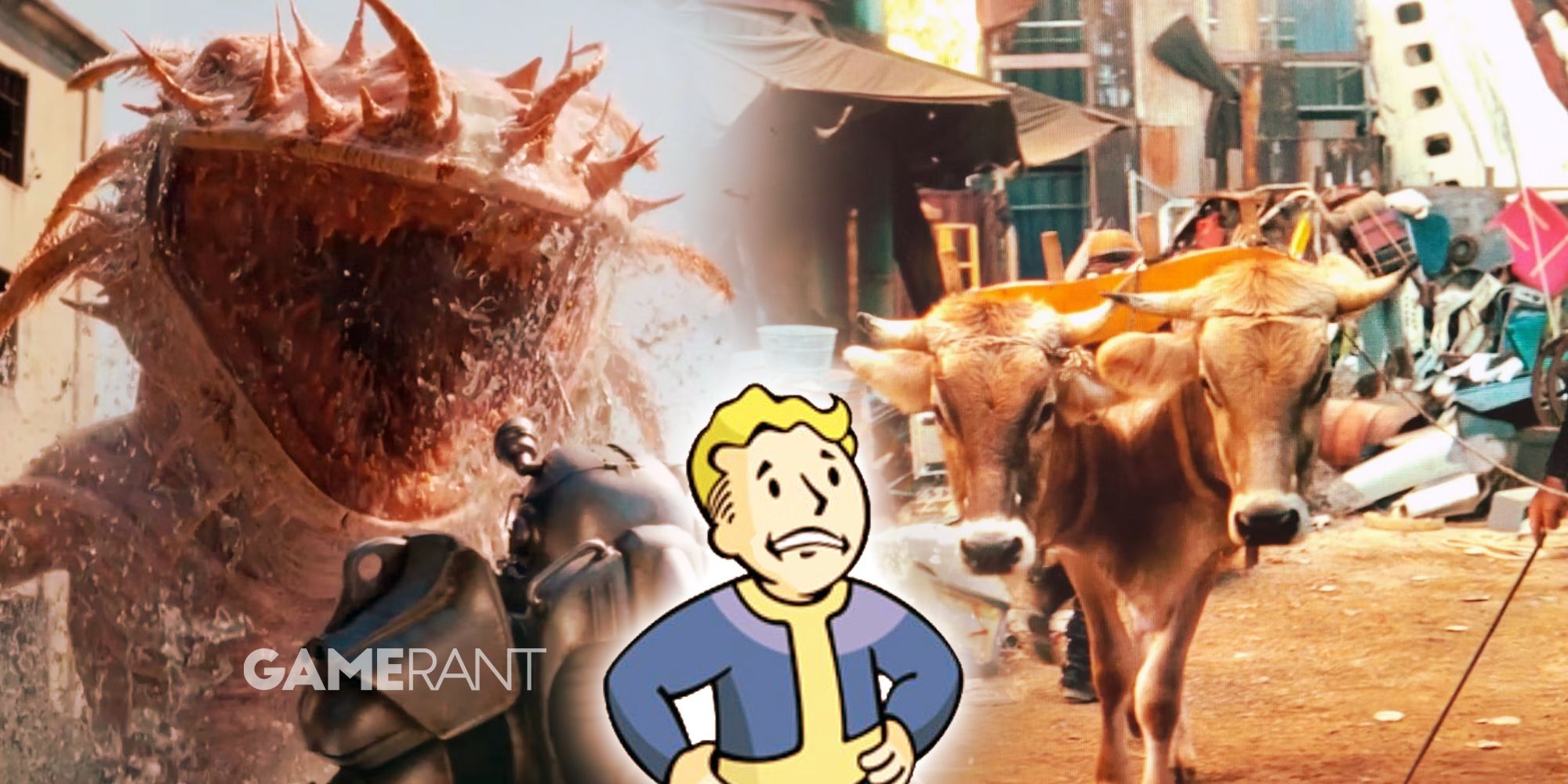 Amazon’s Fallout Show creatures and Vault Boy