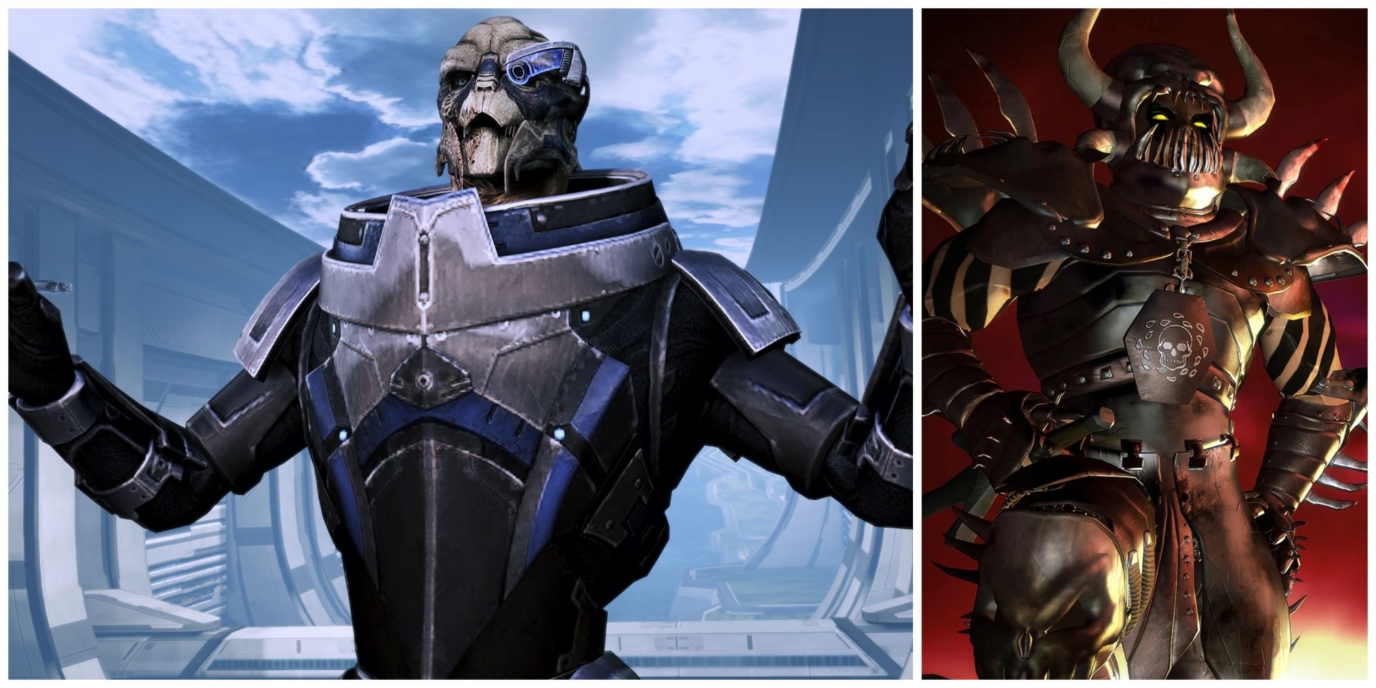 Garrus of Mass Effect 3 and Sarevok from Baldur's Gate