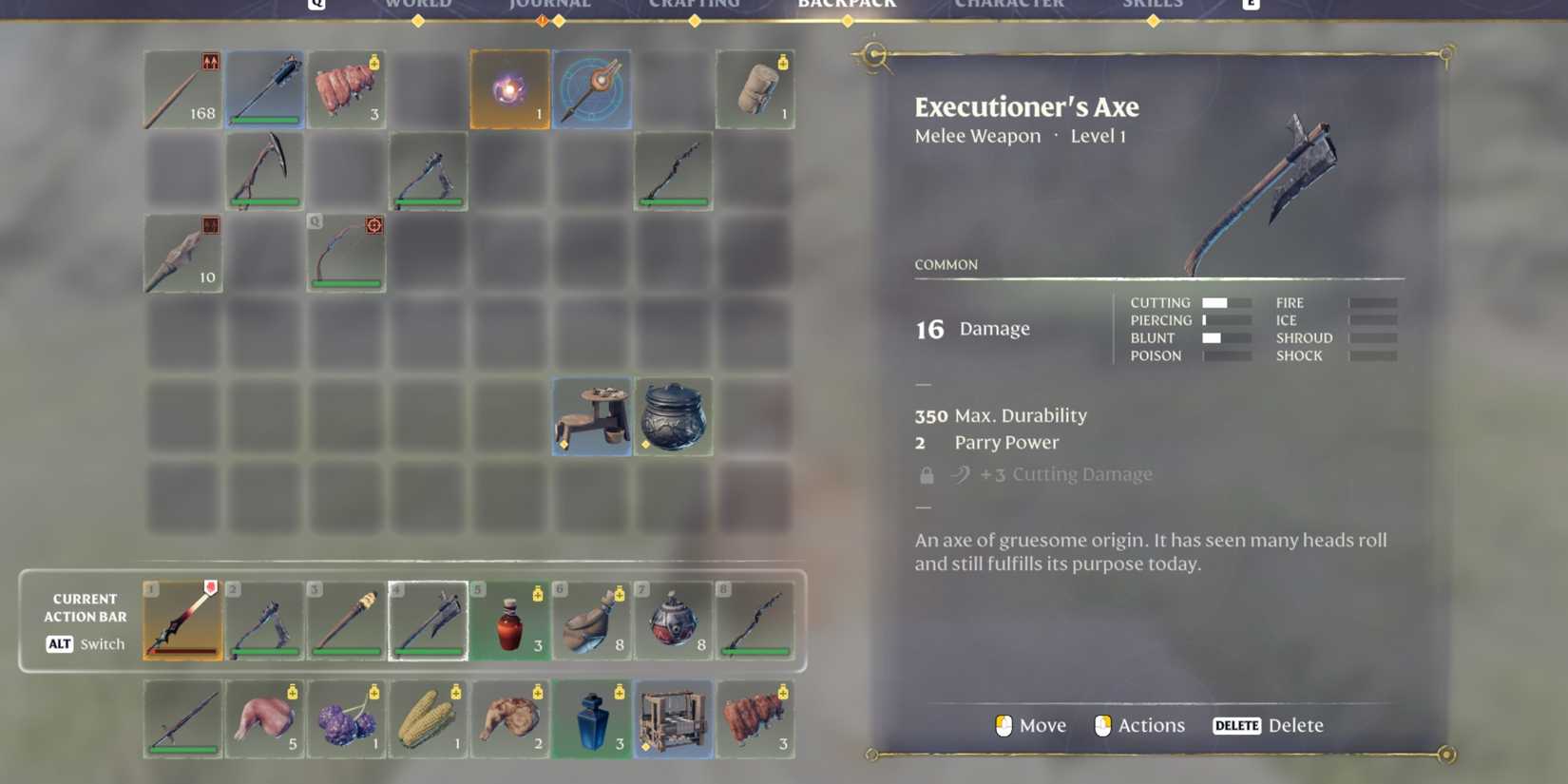 Executioners Axe Weapon For Warriors In Enshrouded