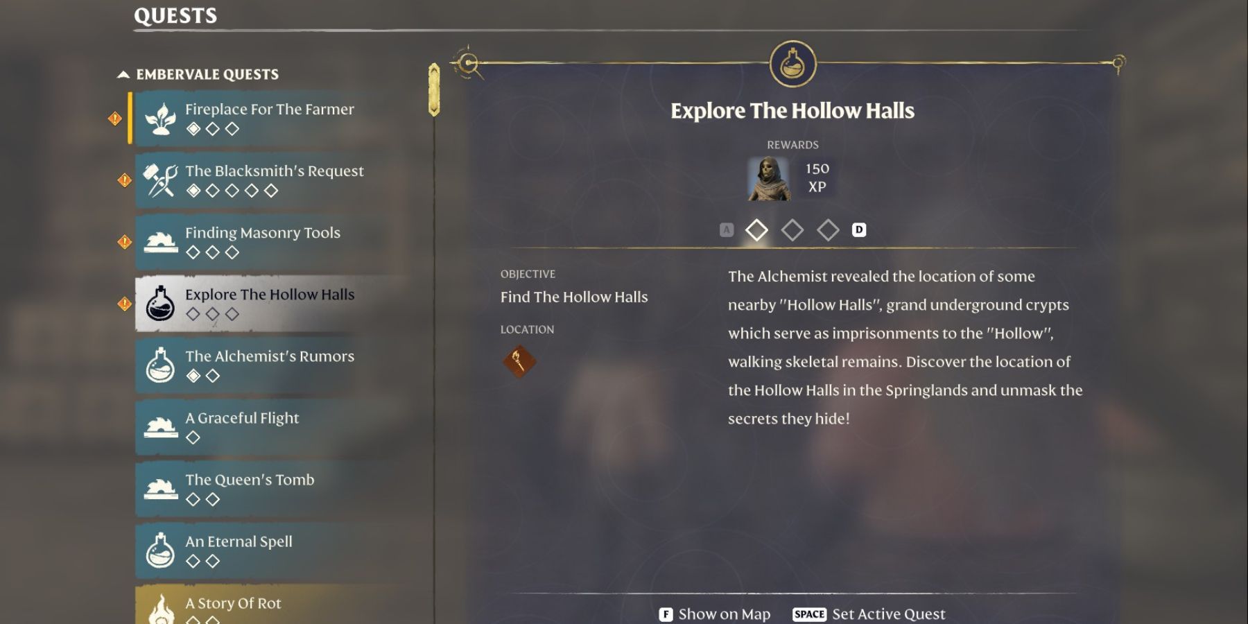 explore the hollow halls quest enshrouded