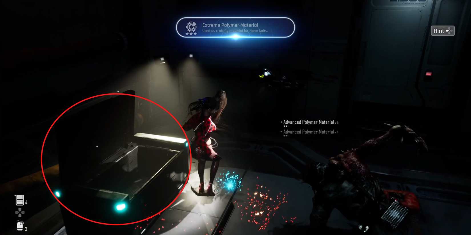 extreme polymer material atless levoire location in stellar blade