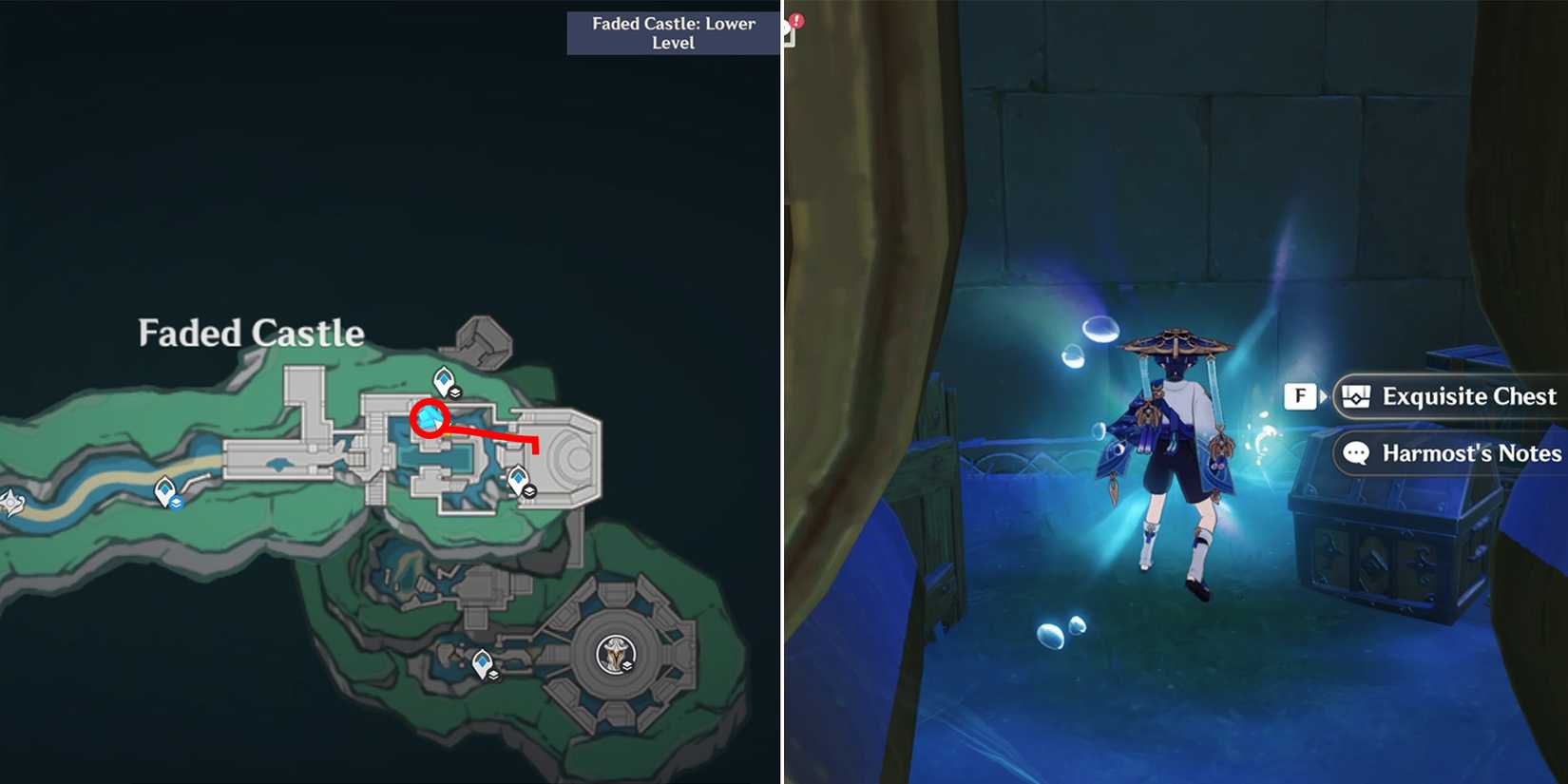 faded castle chest location 15 in genshin impact