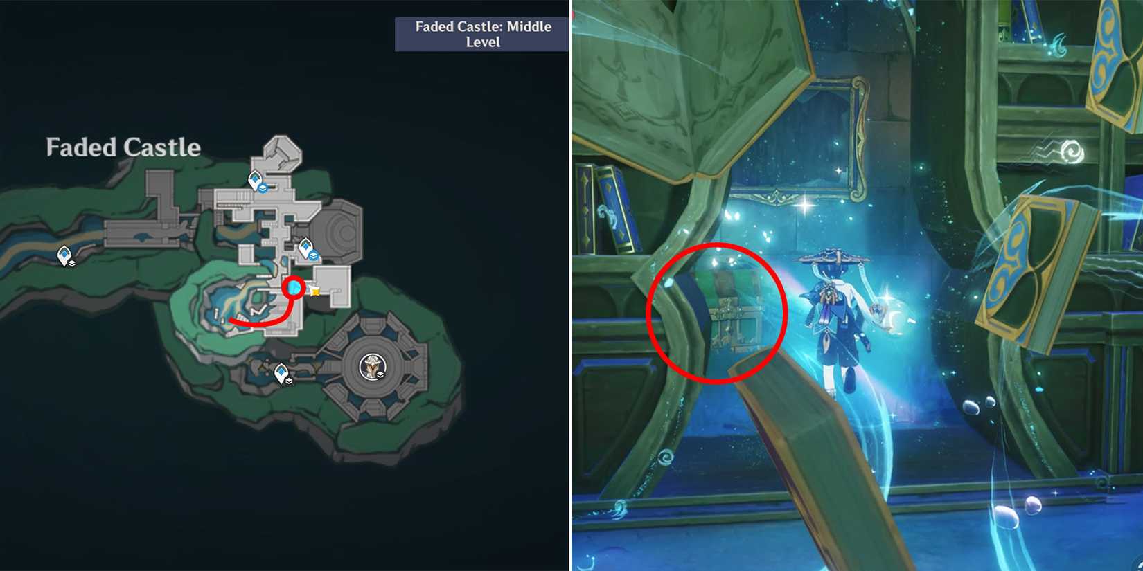 faded castle chest location 7 in genshin impact