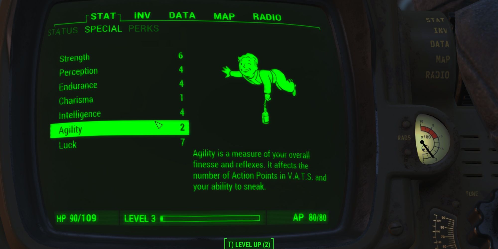 Fallout 4 Agility Starting Stat