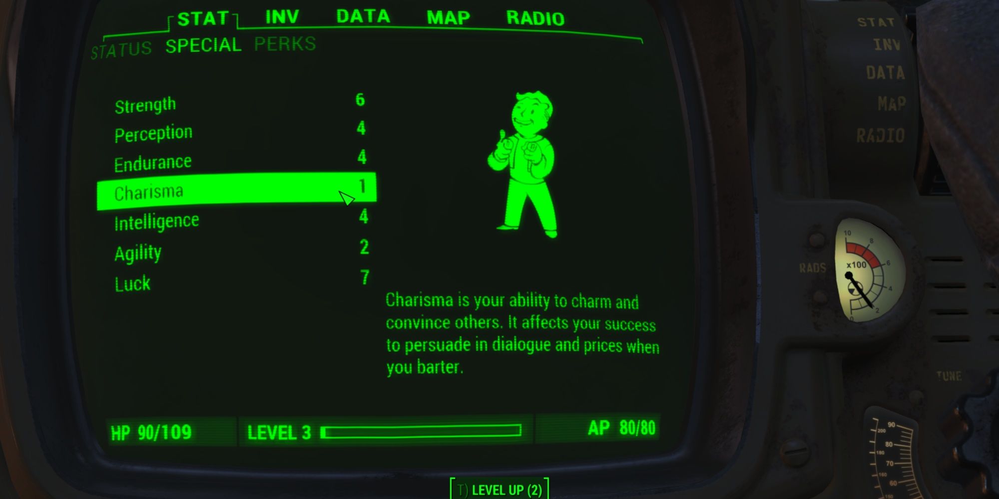 Fallout 4 Charisma Starting Stat