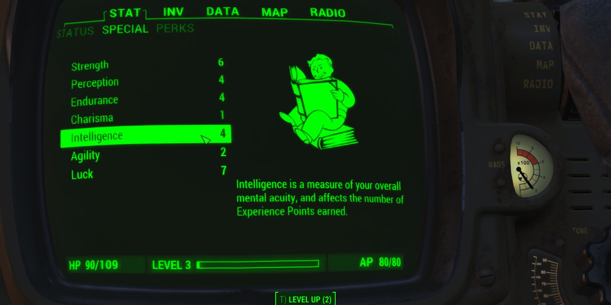 Fallout 4 Intelligence Starting Stat