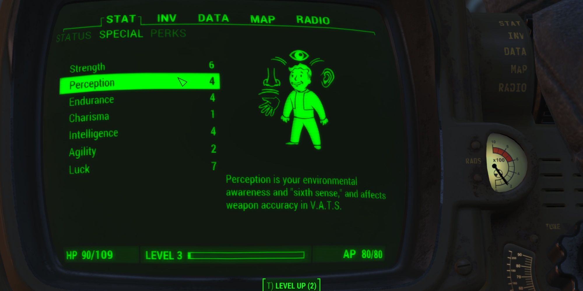 Fallout 4 Perception Starting Stat