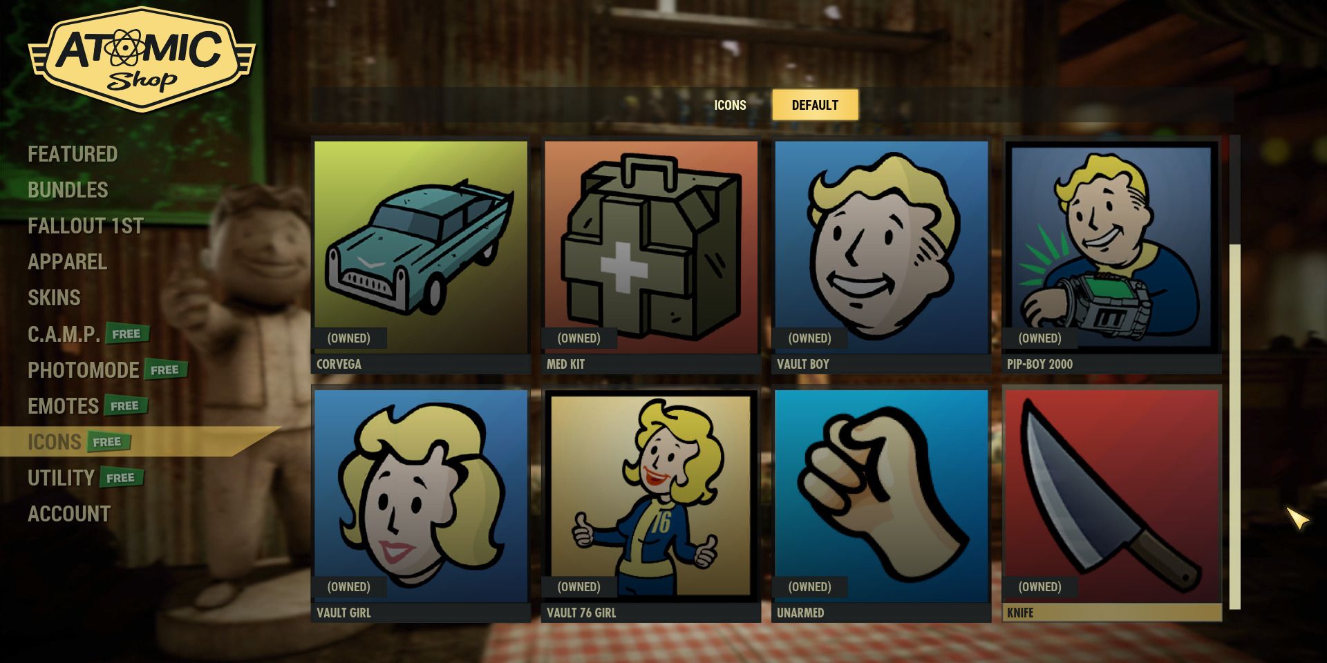 Fallout 76: How to Change Your Icon