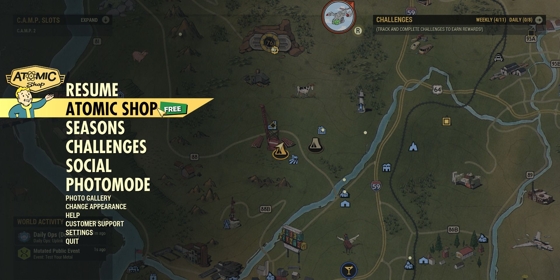 Fallout 76: How to Change Your Icon