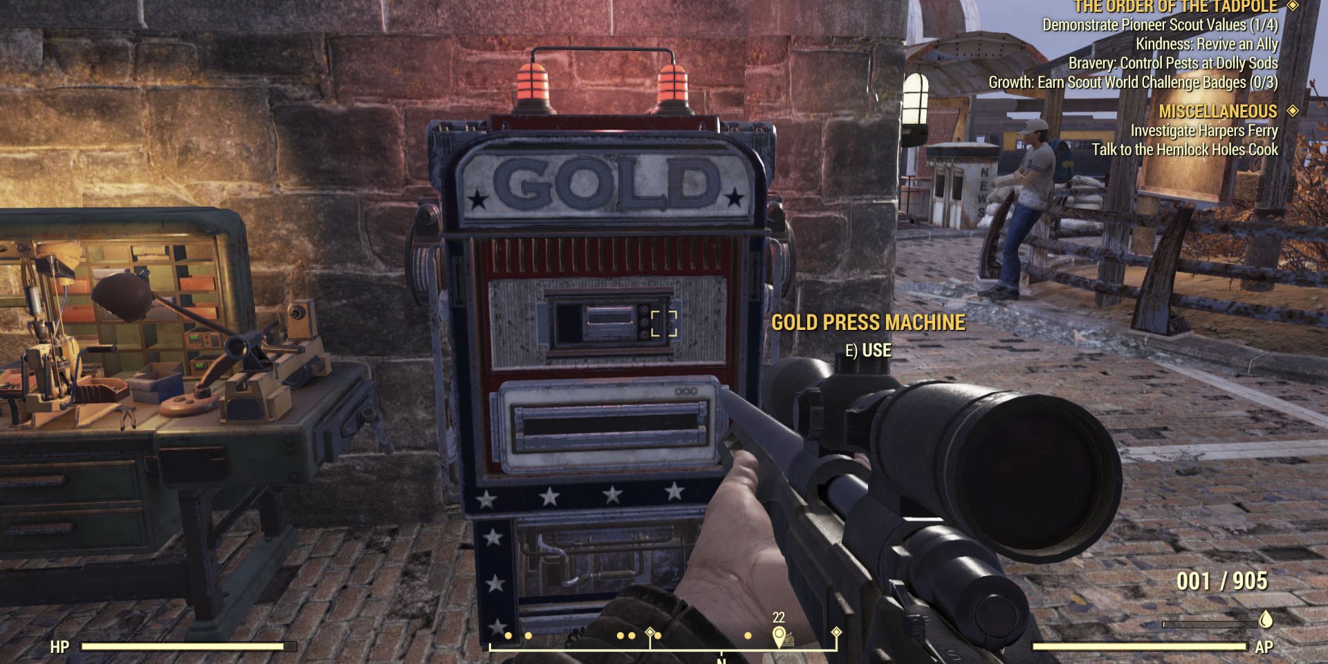 Image of a gold press machine in Fallout 76