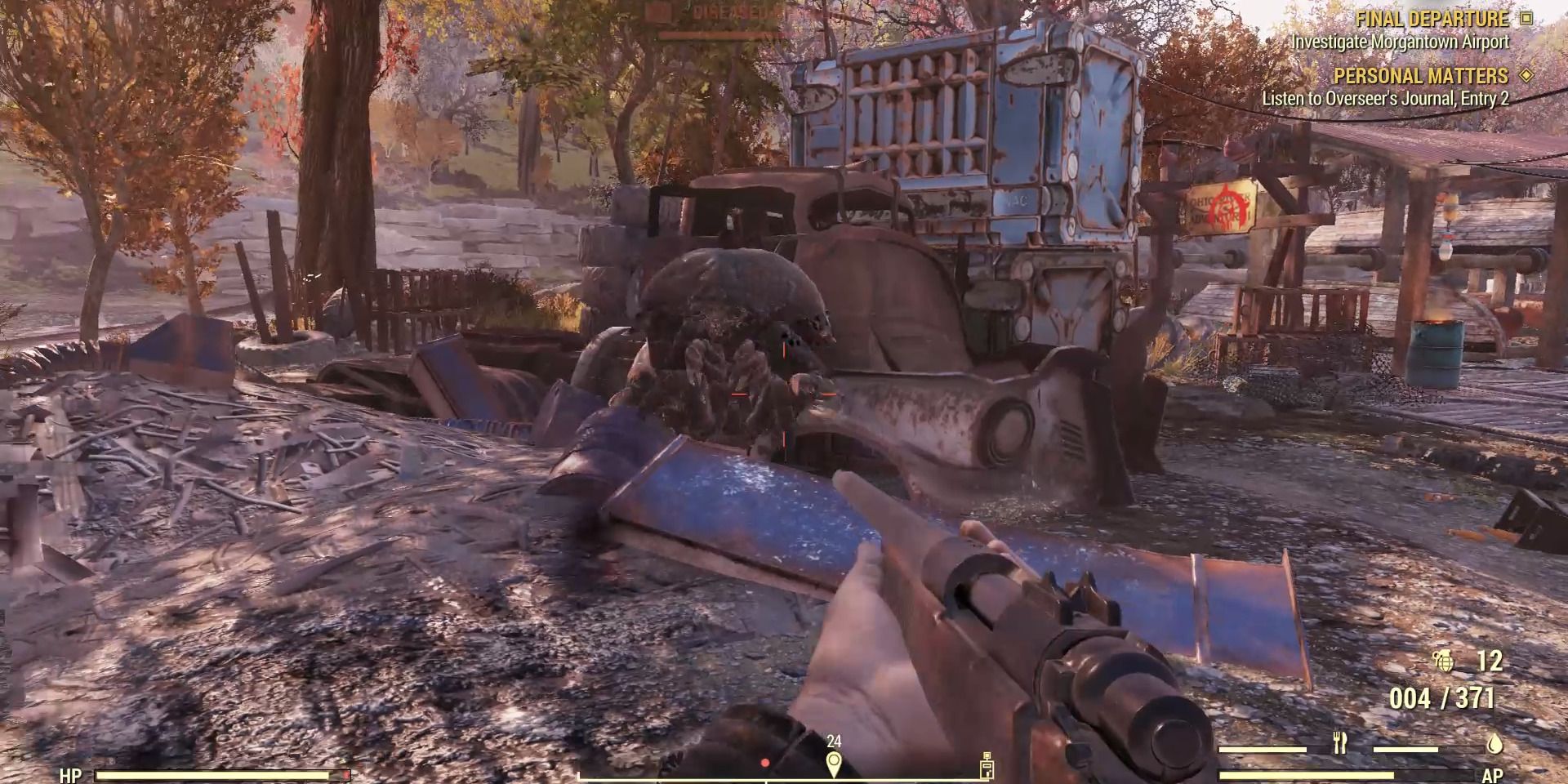 Image of a mirelurk enemy in Fallout 76