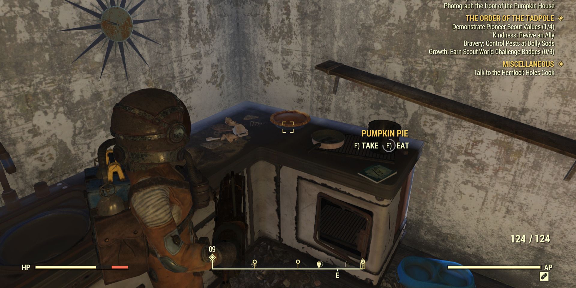 Image of a cooked pumpkin pie in Fallout 76