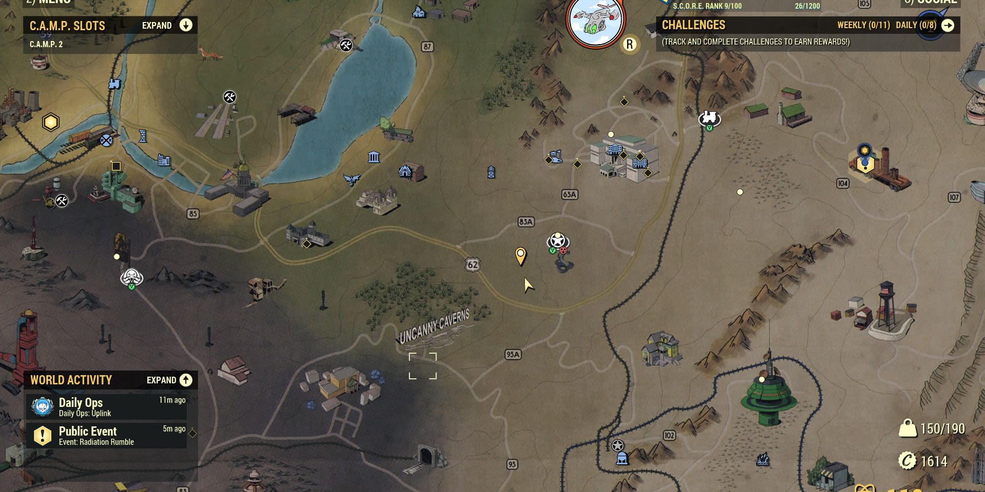 Fallout 76: Yao Guai Locations