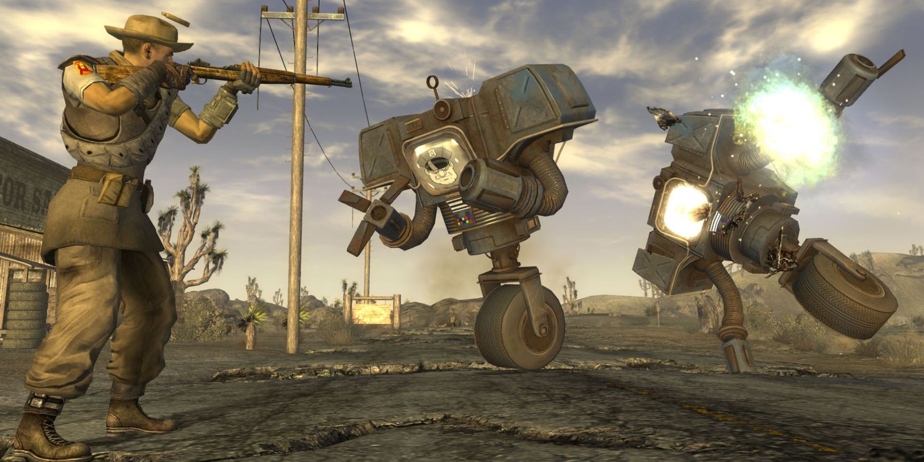 Fallout New Vegas: character and robots
