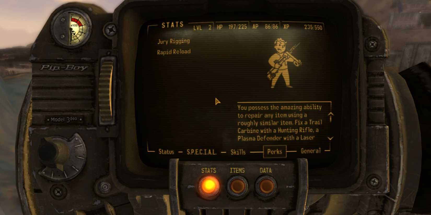 Fallout New Vegas: Stats - Perks