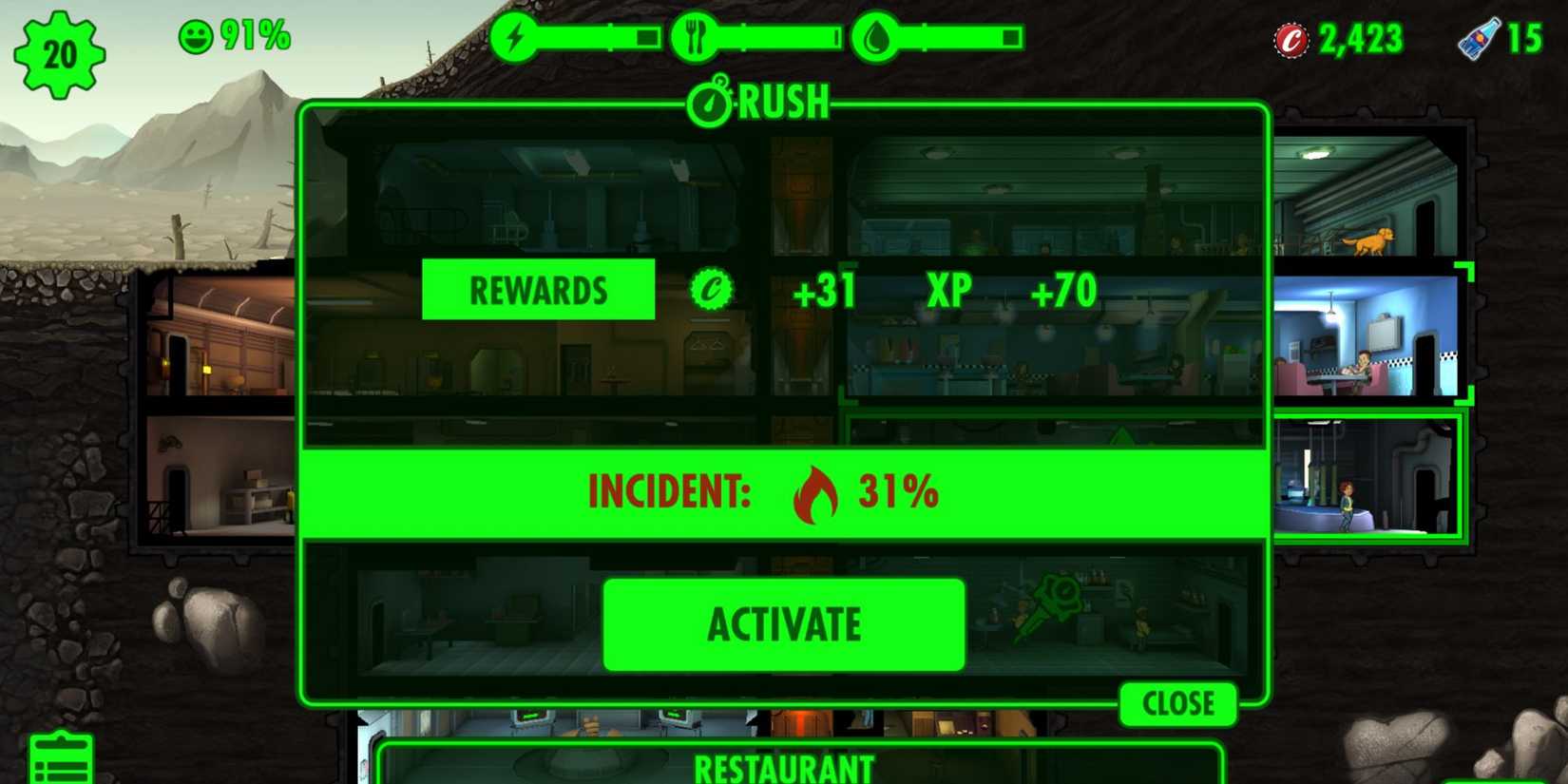 Fallout Shelter Rush