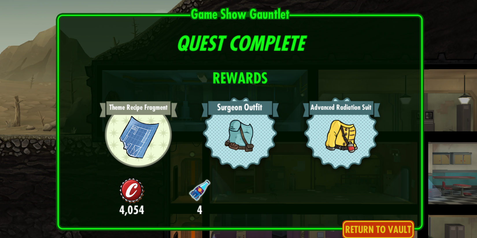 Fallout Shelter - Completing A Quest