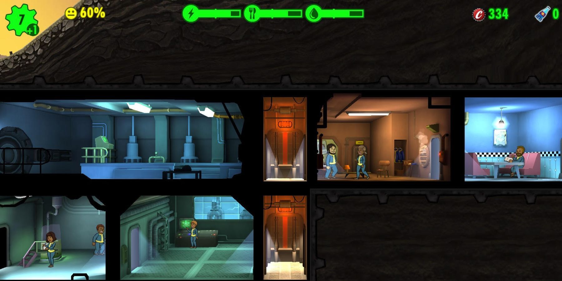 fallout shelter vault rooms