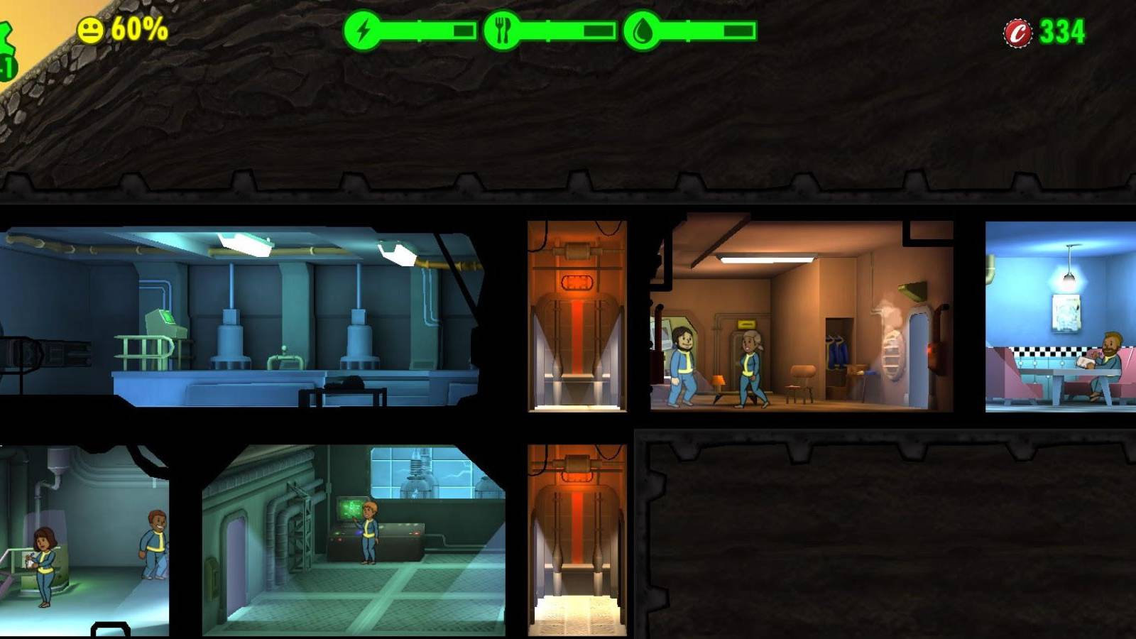 fallout shelter vault rooms