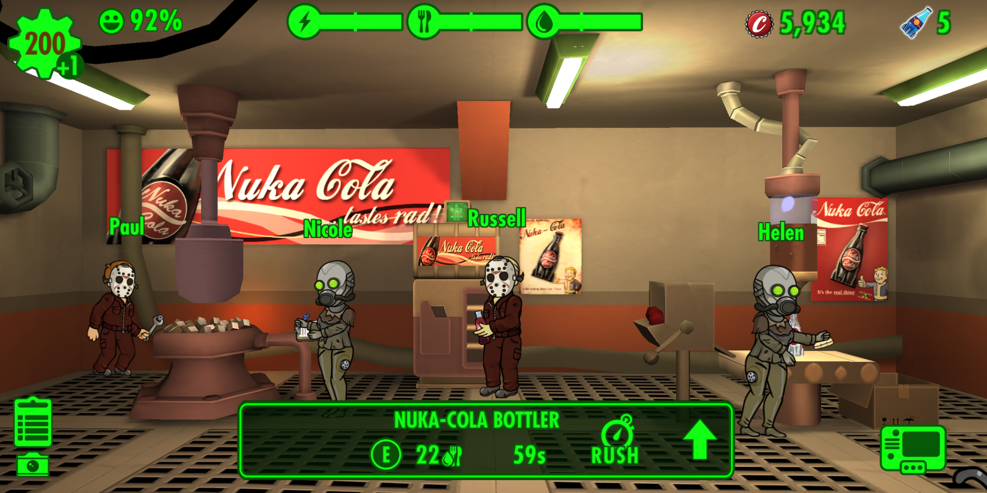 Fallout Shelter - Nuka-Cola Bottler Room