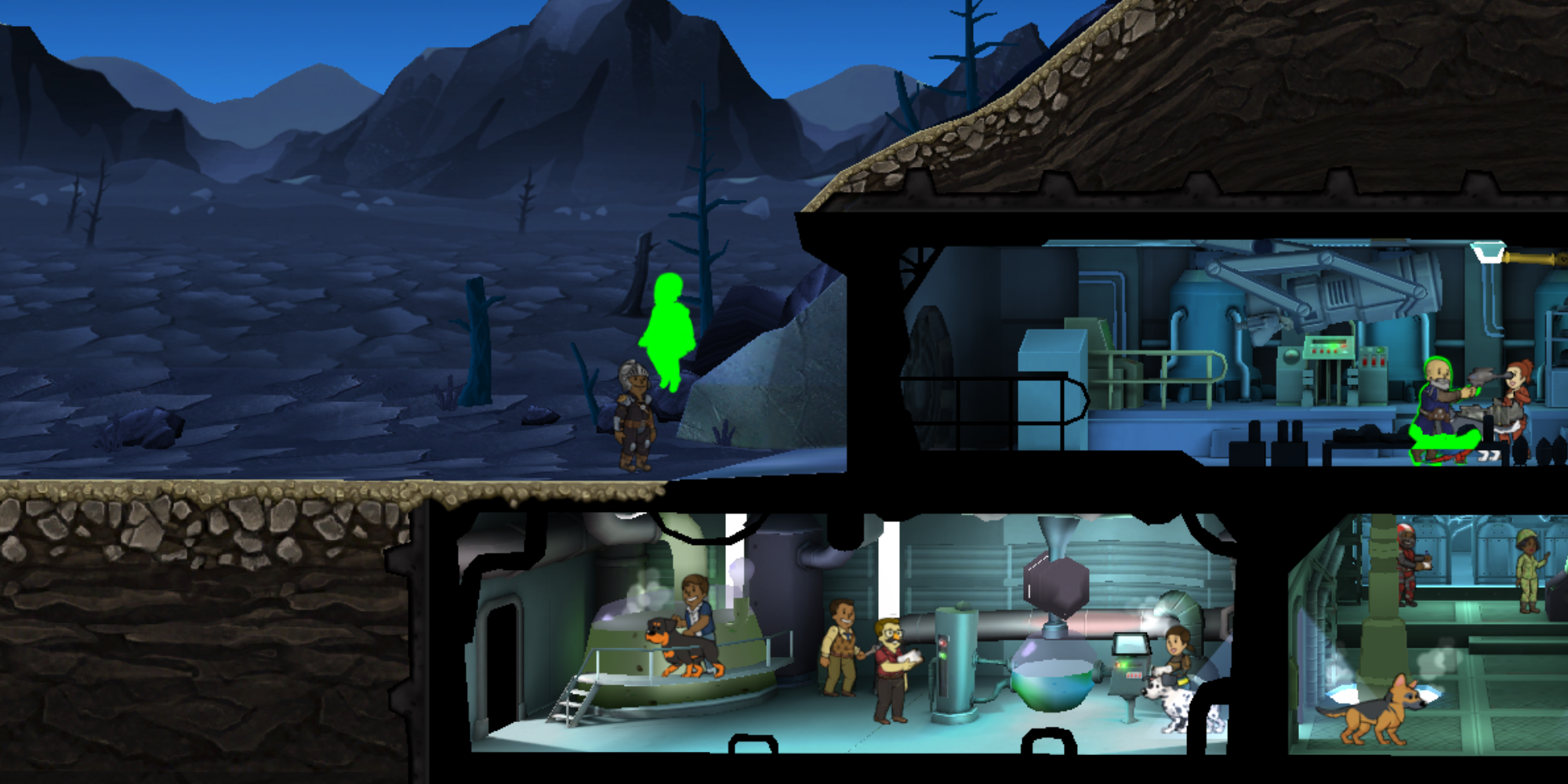 Fallout Shelter - Picking Up A Vault Dweller