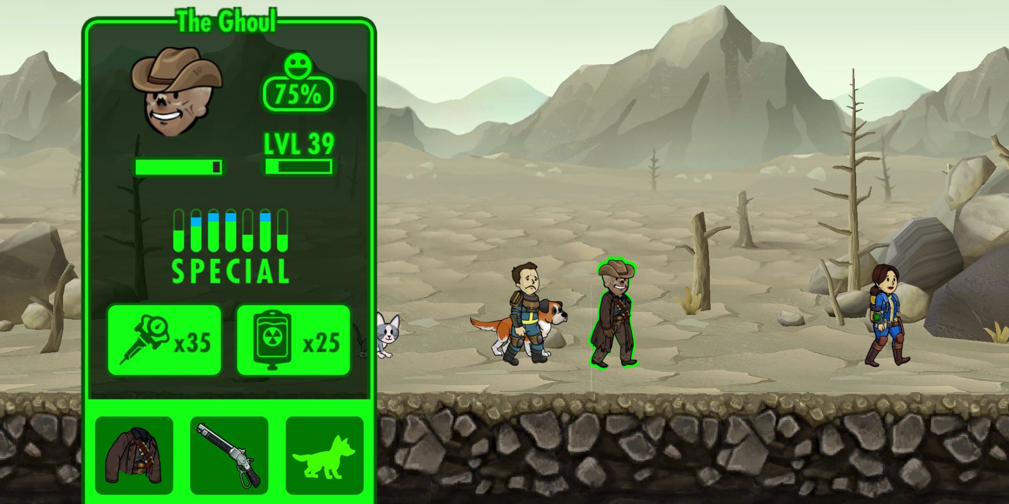 Fallout Shelter - The Ghoul as a Vault Dweller 