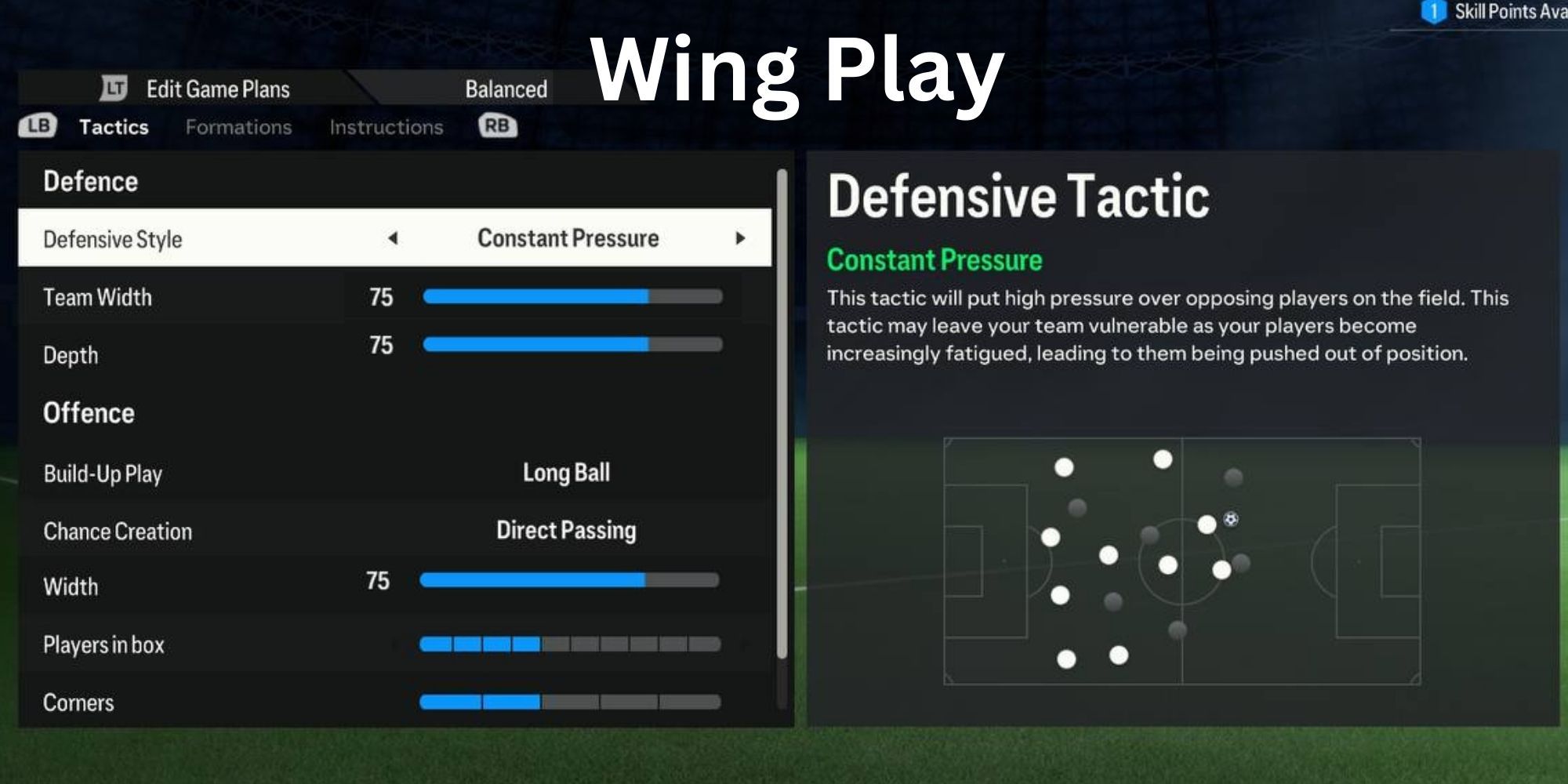 FC 24 Best Pro Clubs Tactics Wing Play