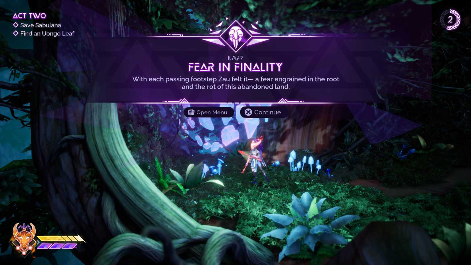 Fear in Finality Echo in Tales of Kenzera