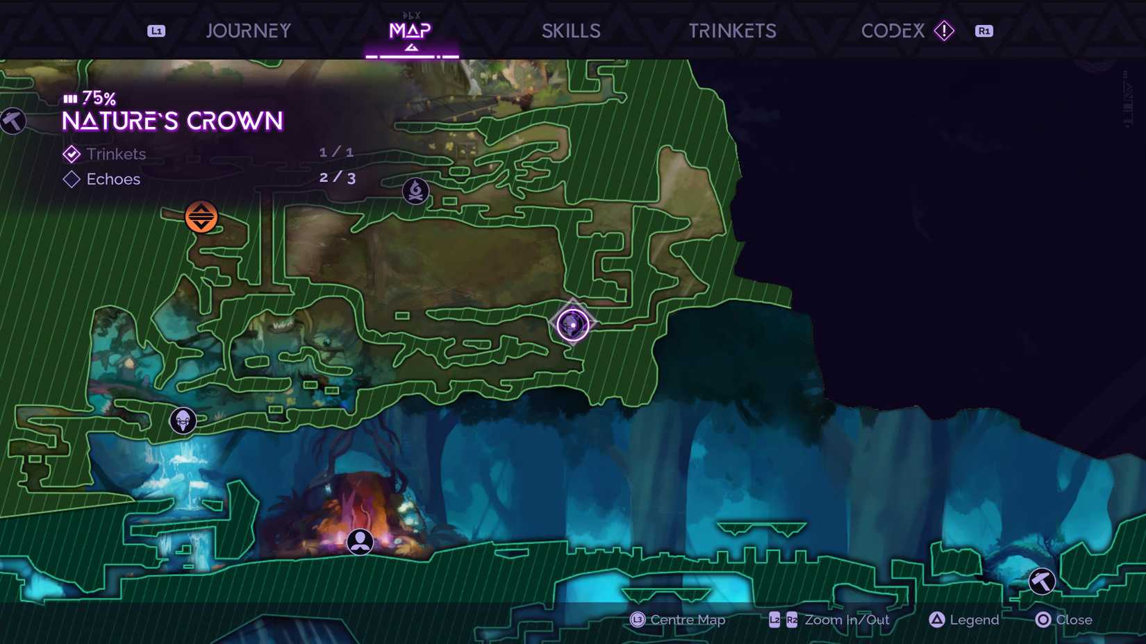 Fear in Finality Map in Tales of Kenzera