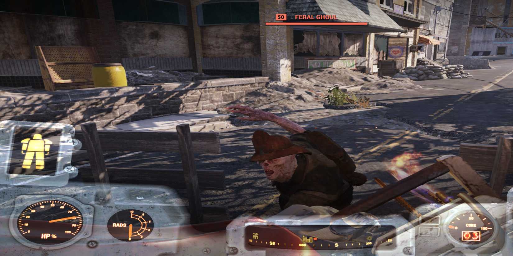 Feral Ghoul Attacking Fallout 76