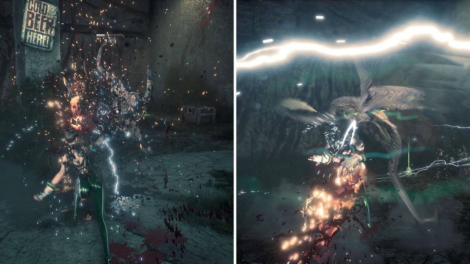 Eve Using Two Beta Skills Against Enemies 