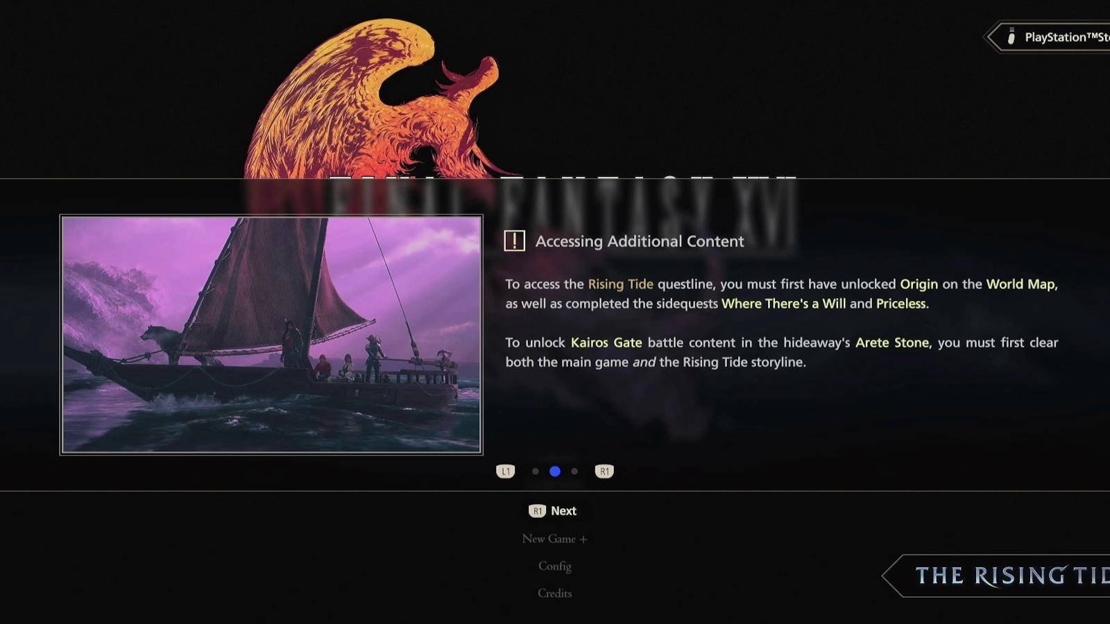 ff16 where theres a will priceless prerequisites