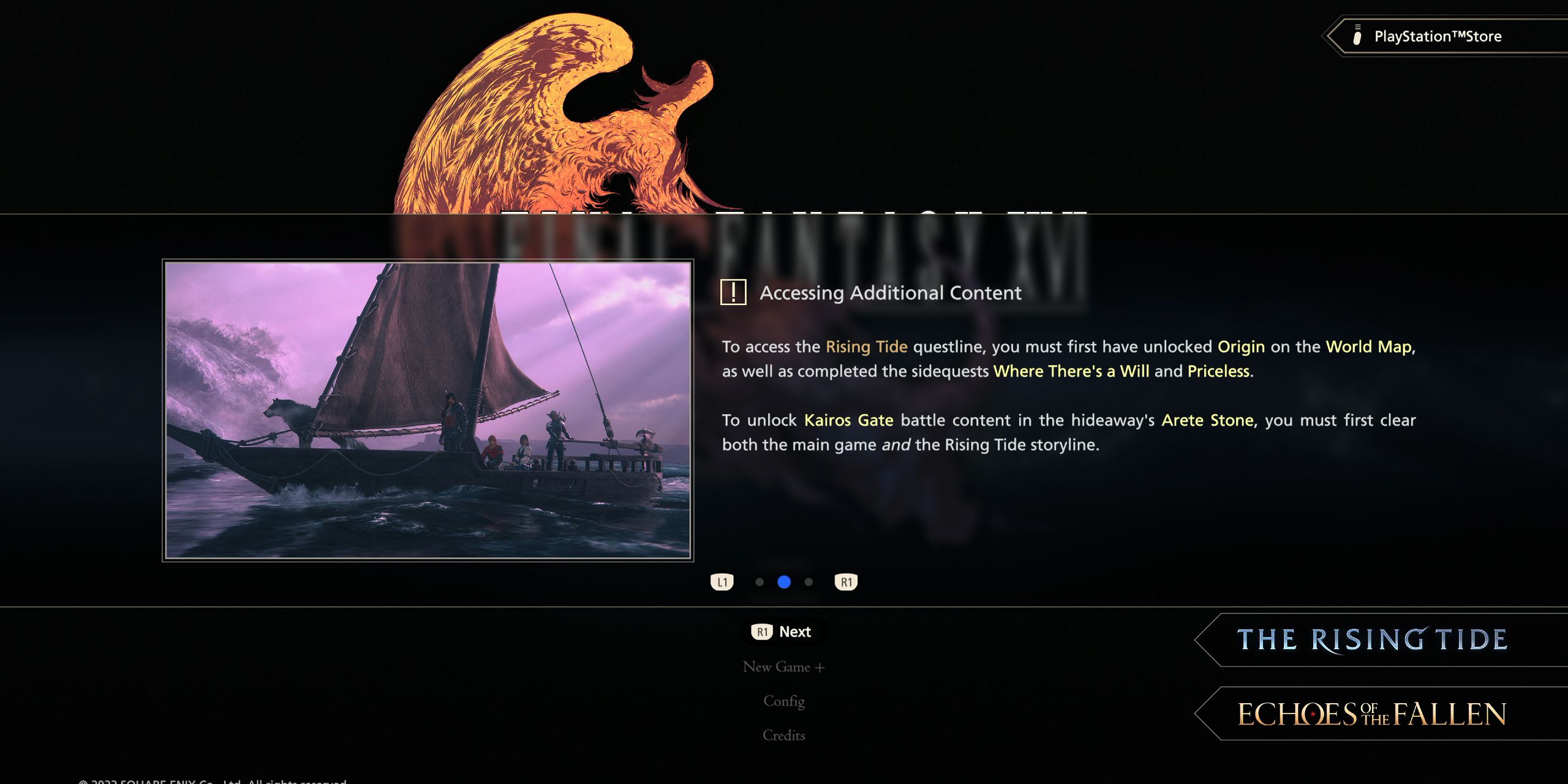 How to Start the FF16 DLC (The Rising Tide)