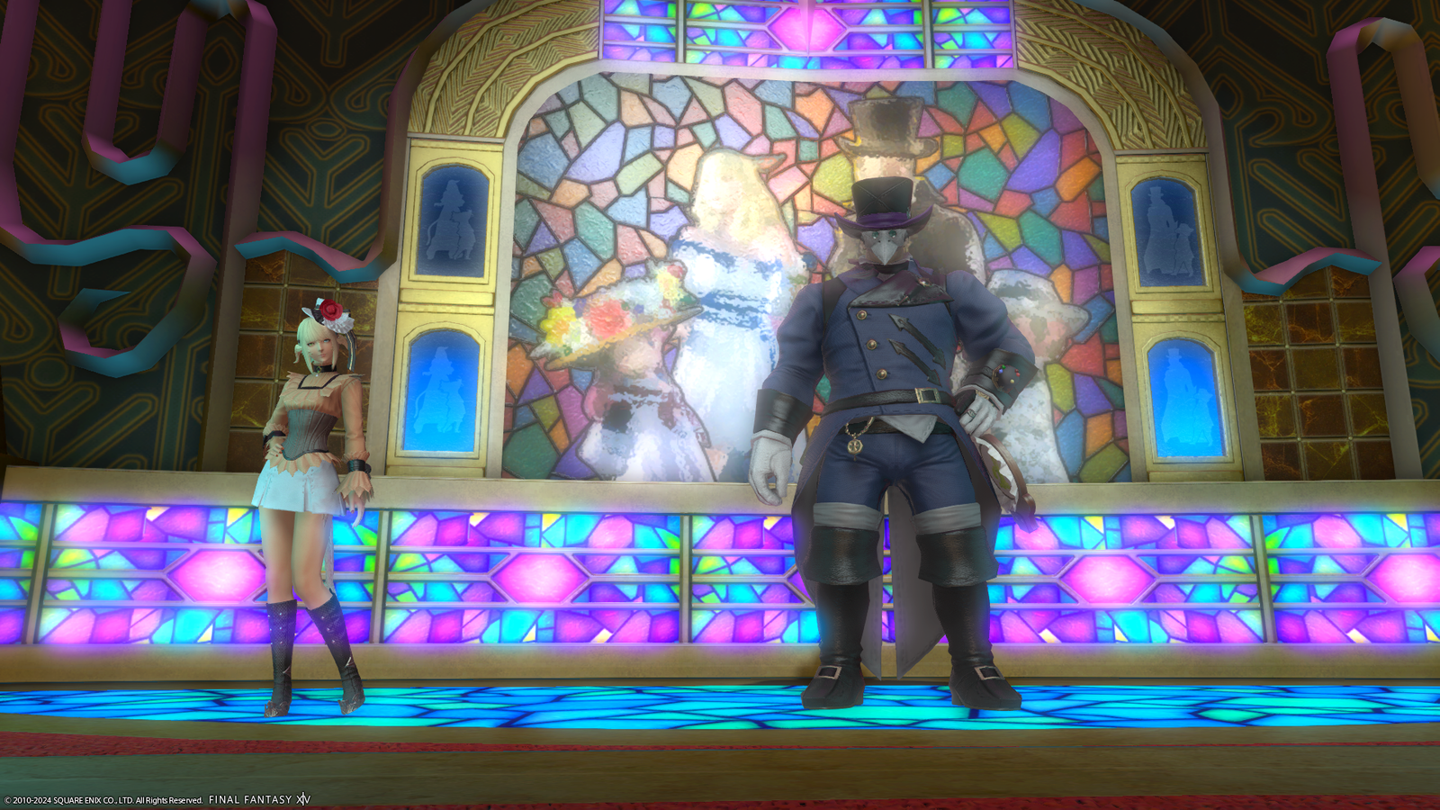 screenshot of players in final fantasy 14