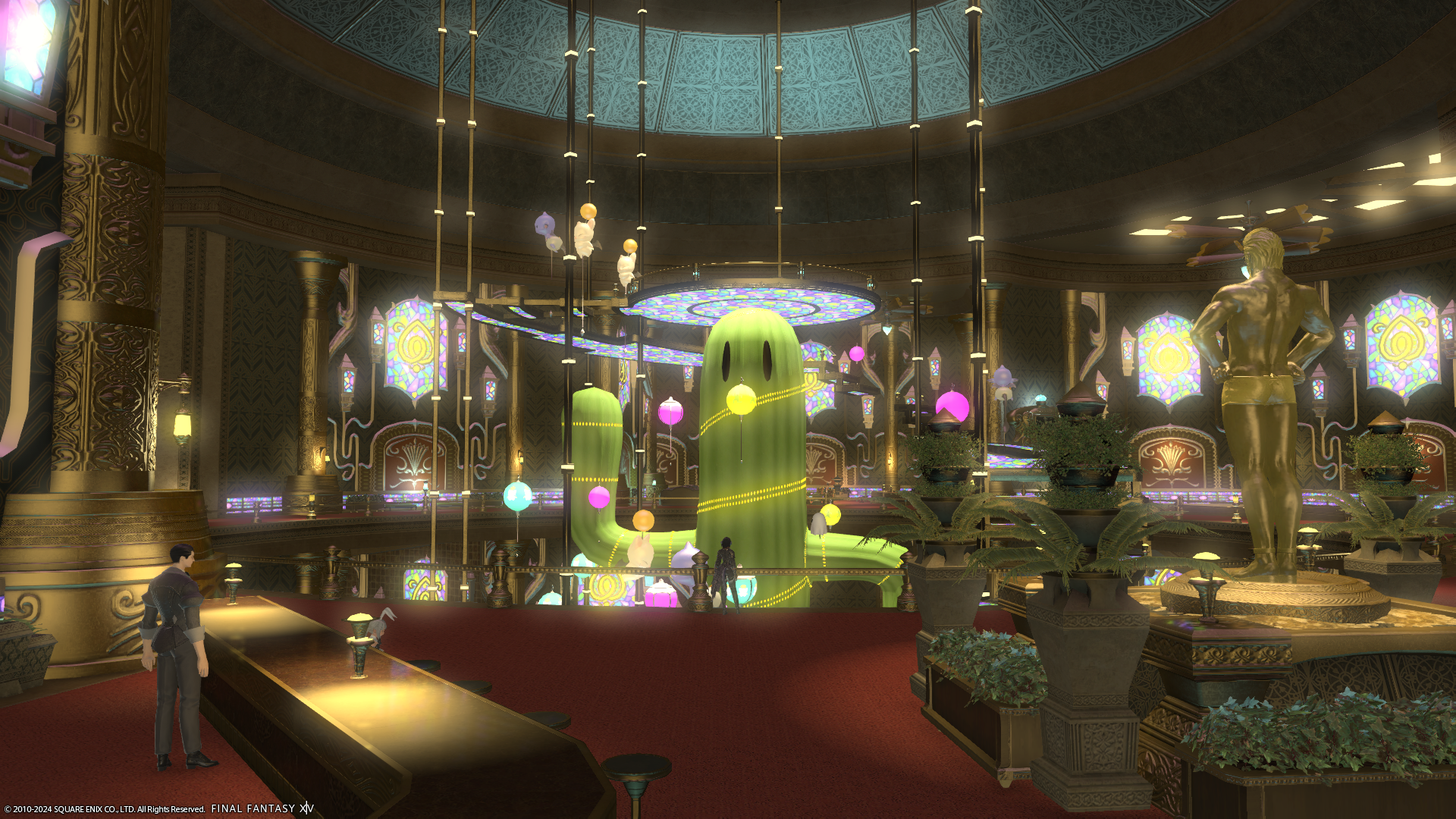 interior of the gold saucer in FF14