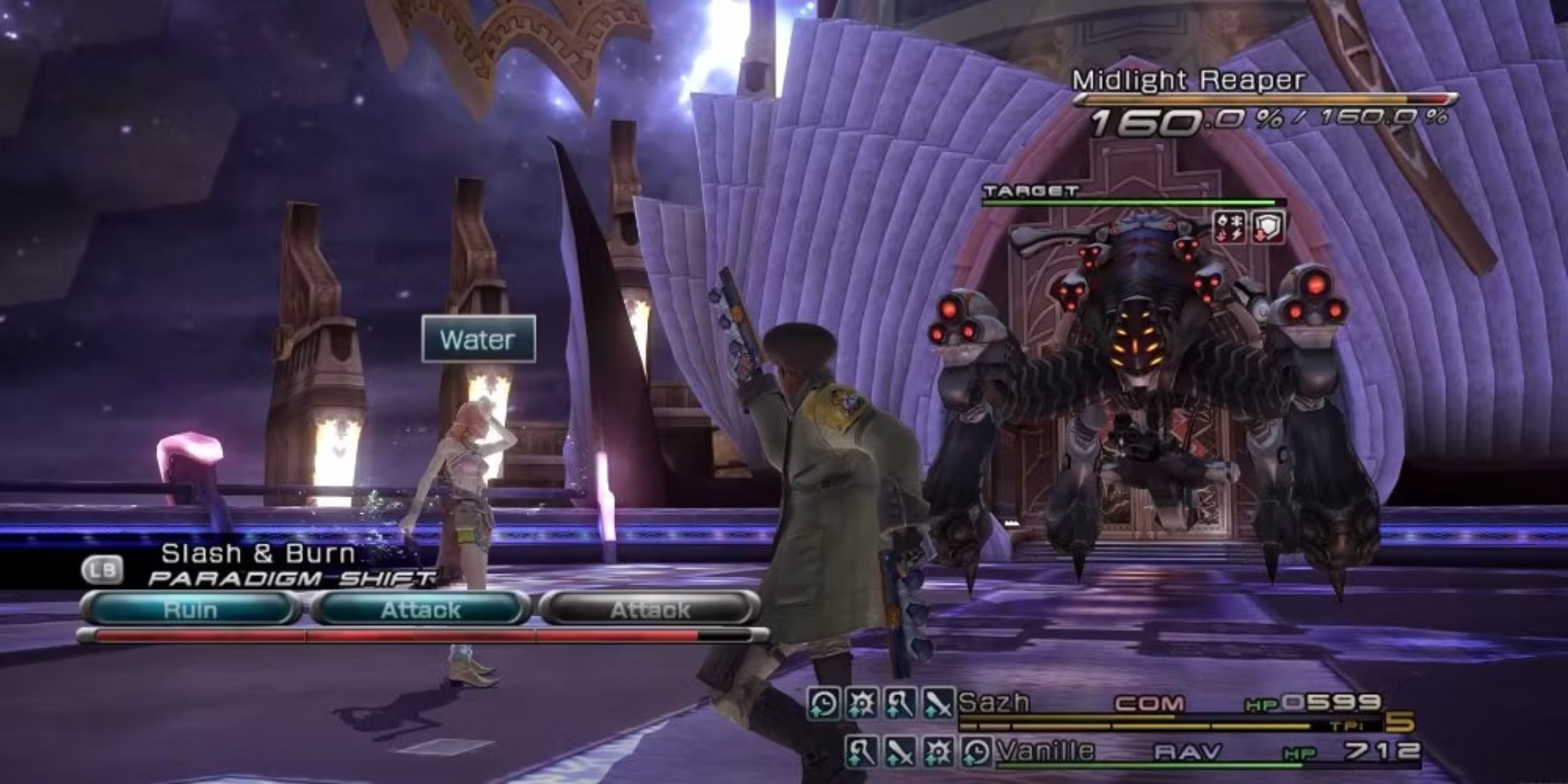 Final Fantasy 13 Sazh and Vanille in battle 