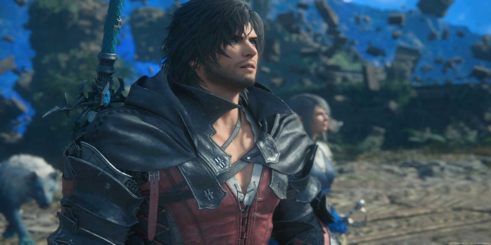 Final Fantasy 16 Clive looking awed