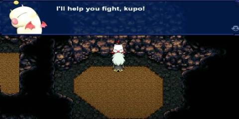Final Fantasy 6 Mog and the protagonist talking