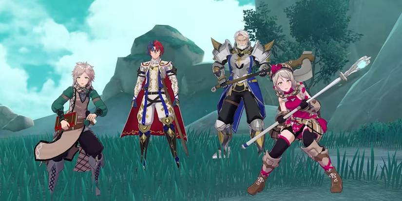 Fire Emblem Engage Clanne Alear Vander and Framme 