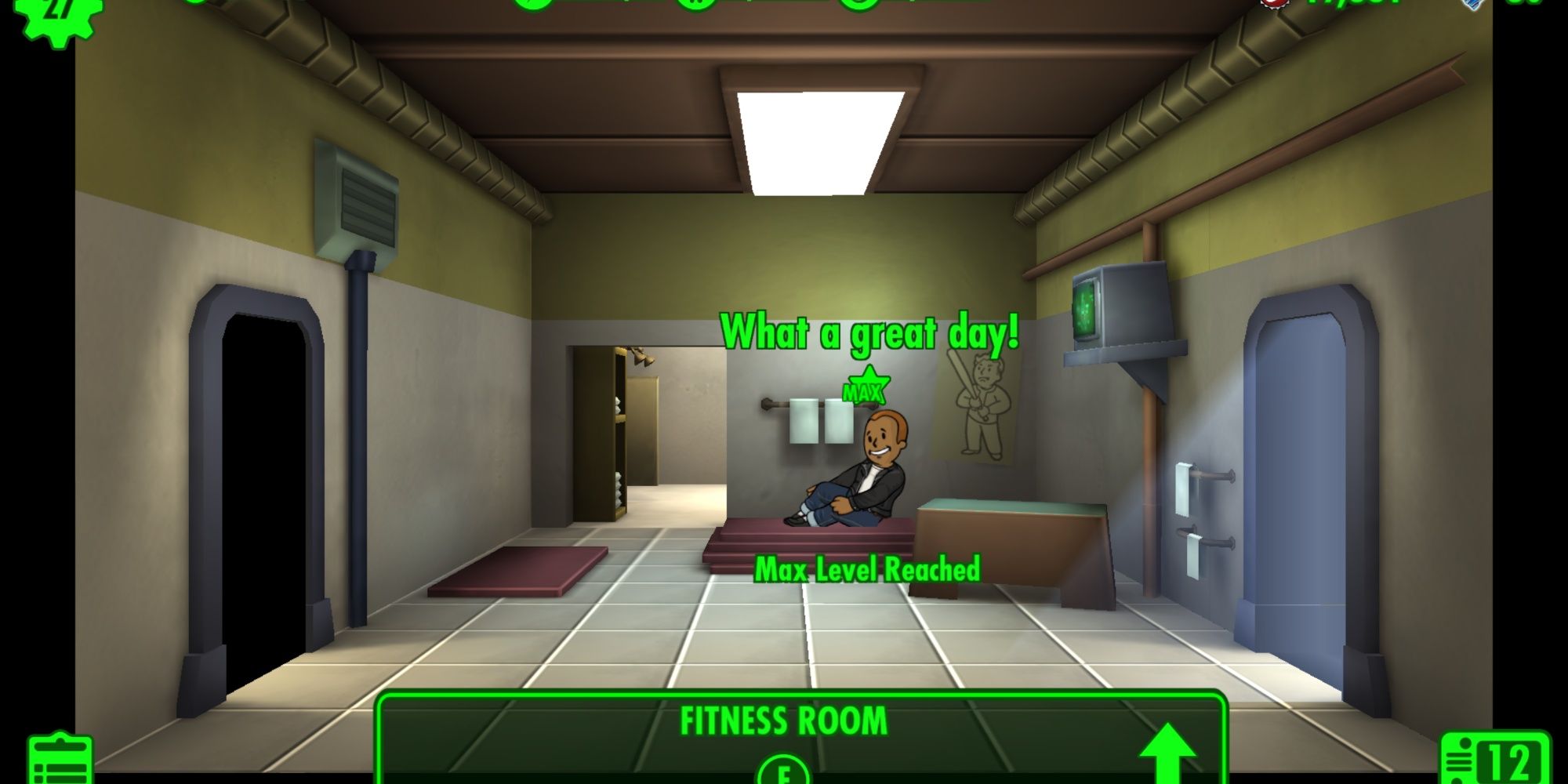 Fitness Room In Fallout Shelter