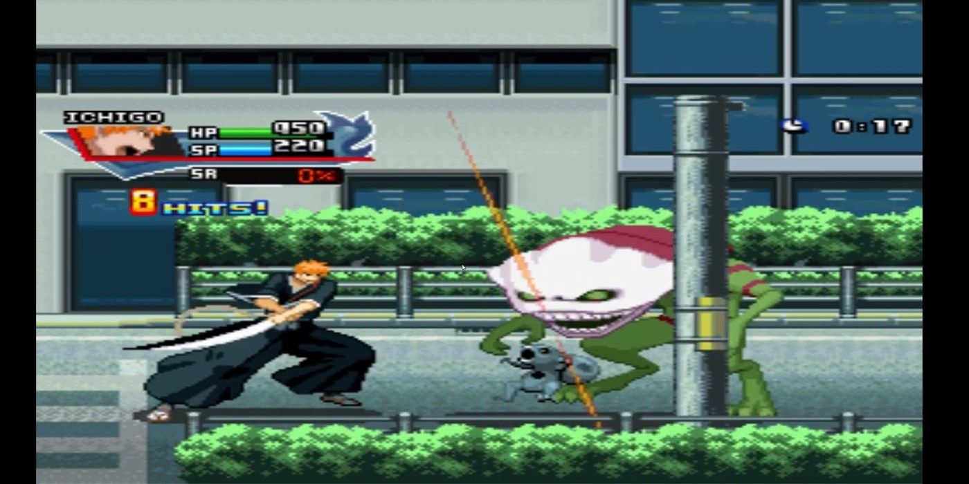 Ichigo Fighting Hollows On The Street