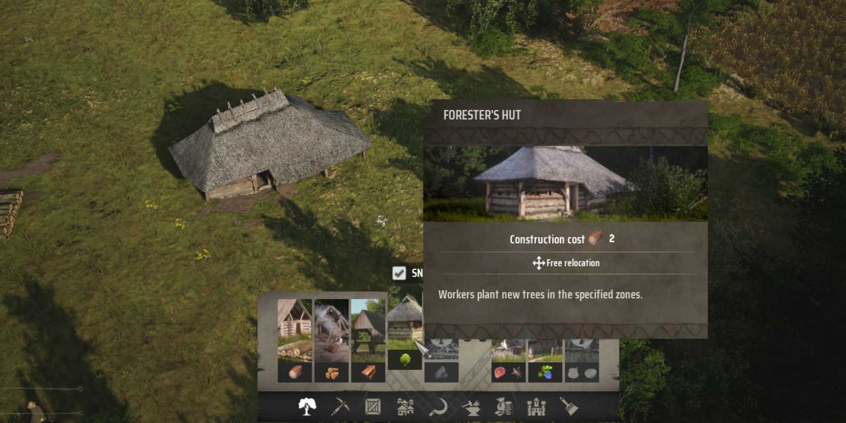 forester's hut in manor lords