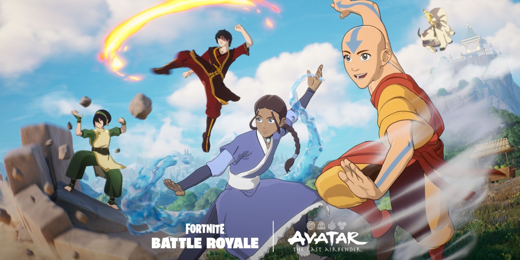 fortnite battle royale avatar the last airbender promo image